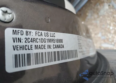 2021 Chrysler Voyager Lxi из США, поврежденный, VIN 2C4RC1DG1MR516990